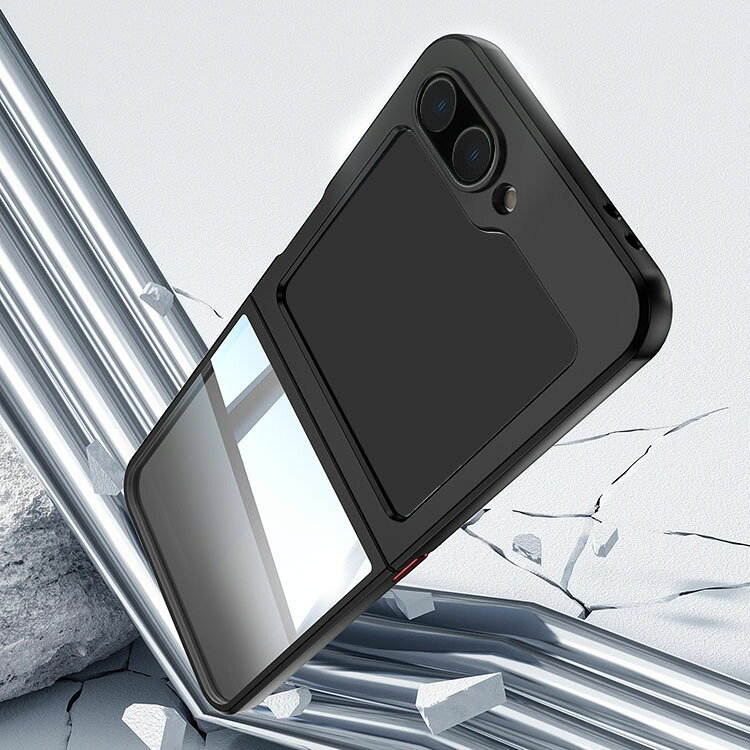 Galaxy Z Flip6 ケース 耐衝撃 カバー クリア 透明 耐衝撃ケース 衝撃吸収 カバー Samsung サムスン ギャラクシー Z フリップ6 スマホケース おしゃれ 人気 スマホカバー スマートフォン ケース カバー カワイイ オススメ シンプル  プレゼント ギフト 韓国 耐衝撃ケース - 2