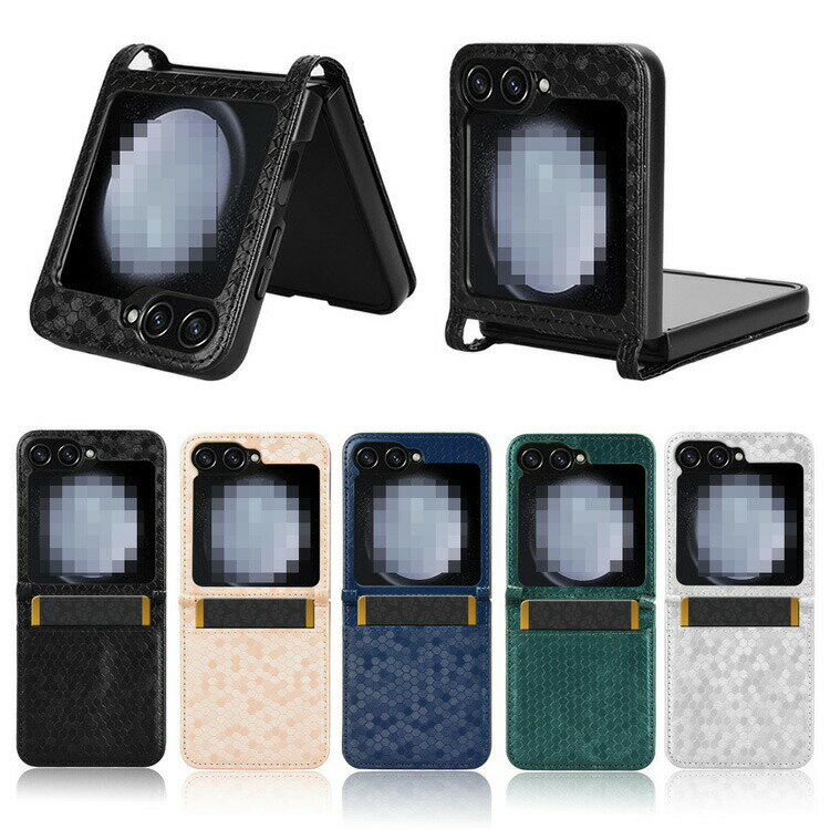 Rakuten - Galaxy Z Flip6 ケース カバー 折りたたみ型 幾何学模様 スマホカバー カワイイ 韓国 PUレザー ケース カード収納 Samsung サムスン ギャラクシー Z フリップ6 傷に強い 丈夫 おすすめ カワイイ オススメ シンプル  プレゼント ギフト スマートフォン/スマホケース/カバー