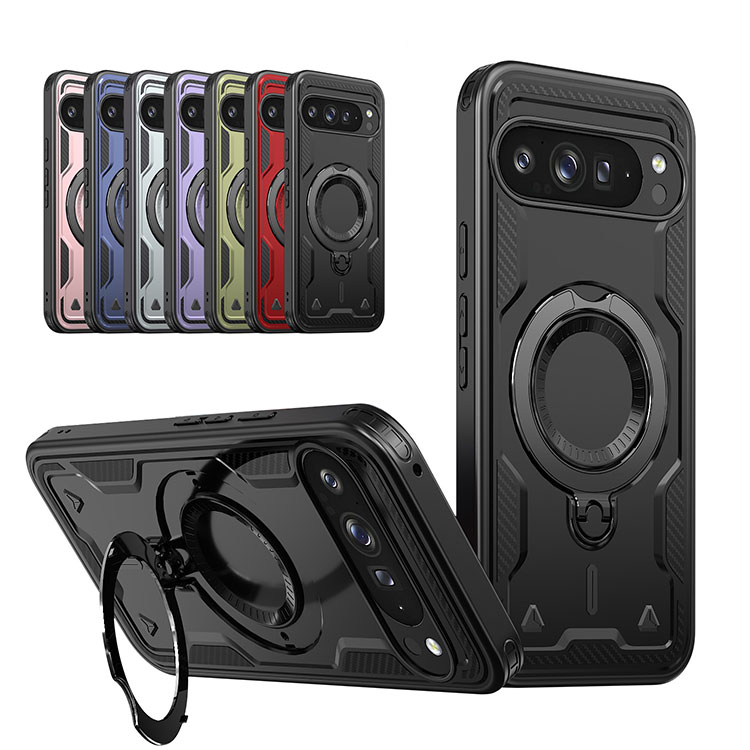 Pixel9a ケース 耐衝撃 カバー TPU+プラスチック Qi充電 ワイヤレス充電 対応 カワイイ カラバリ 韓国 耐衝撃ケース スタンド機能 リング付き ...