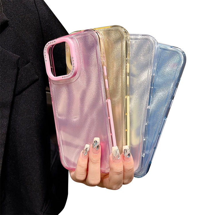 Rakuten - iPhone16 カメラ保護あり カバー TPU ソフトケース ラインストーン グラデーション グリッター きらきら 可愛い かわいい Apple iPhone 16 Plus/16 Pro/16 Pro Max アップル アイフォン16/16プラス/16プロ/16プロマックス おすすめ カラバリ 韓国 耐衝撃ケース 傷に強い