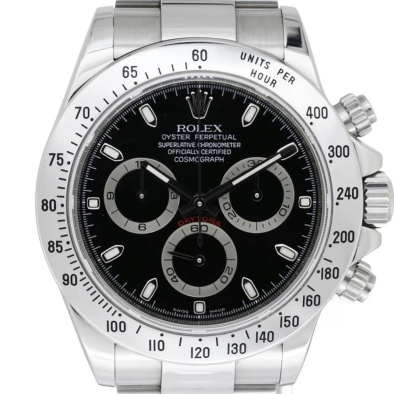 ロレックス （ROLEX） デイトナ 116520 〔ブラック文字版〕 〔腕時計〕 〔メンズ〕 〔2009年/V番シリアル〕 〔ギャラ・箱〕 【中古・美品】