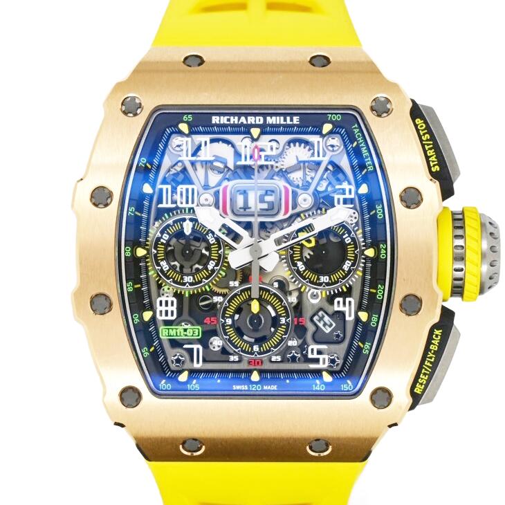 リシャール・ミル （RICHARD MILLE） オートマティック フライバッククロノグラフ RM11-03 RG 〔スケルトン文字盤〕 〔2019年〕 〔腕時計〕 〔メンズ〕 〔自動巻き〕 〔ギャラ・箱〕 【中古・美品】