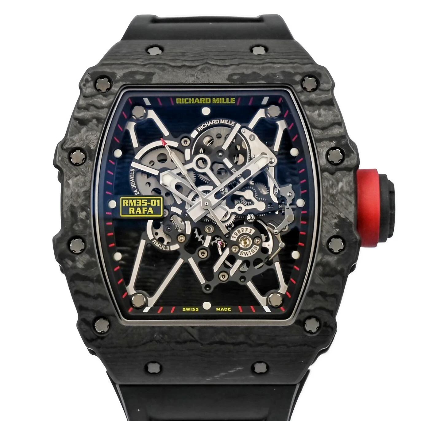 リシャール・ミル （RICHARD MILLE） ラファエル・ナダル RM35-01 〔スケルトン文字盤〕 〔2017年〕 〔腕時計〕 〔メンズ〕 〔手巻き〕 〔ギャラ・箱〕 【中古・美品】