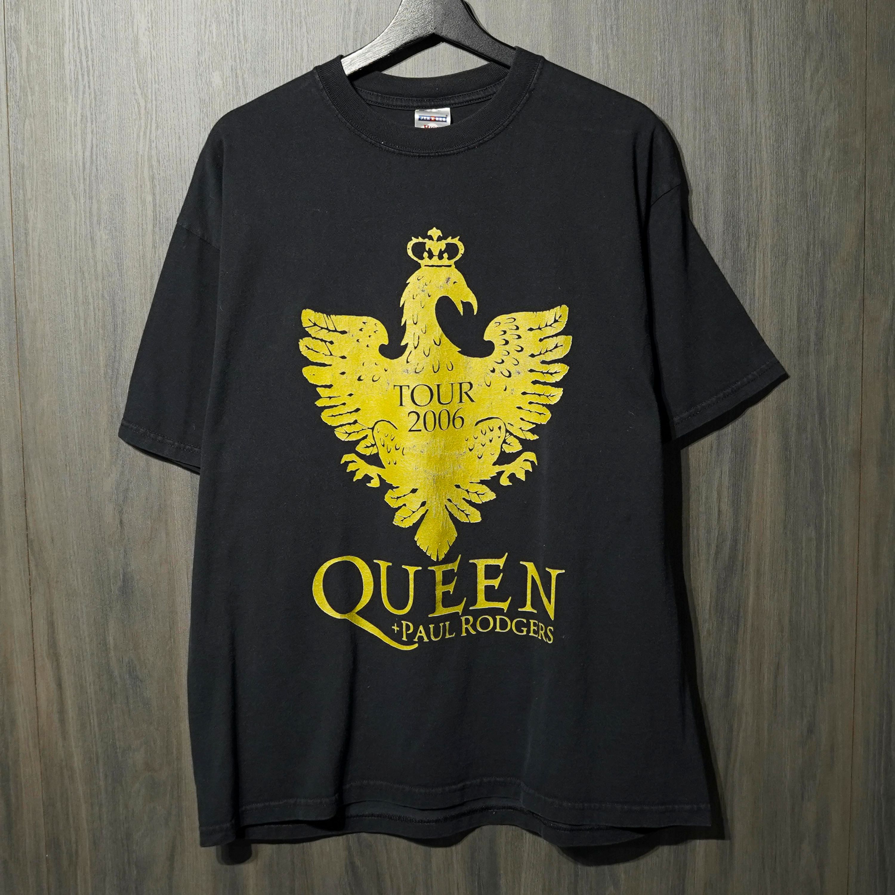 00S VINTAGE TEE Queen "Paul Rodgers Tour 2006 " JERZEES XL クイーン 半袖Tシャツ ブラック