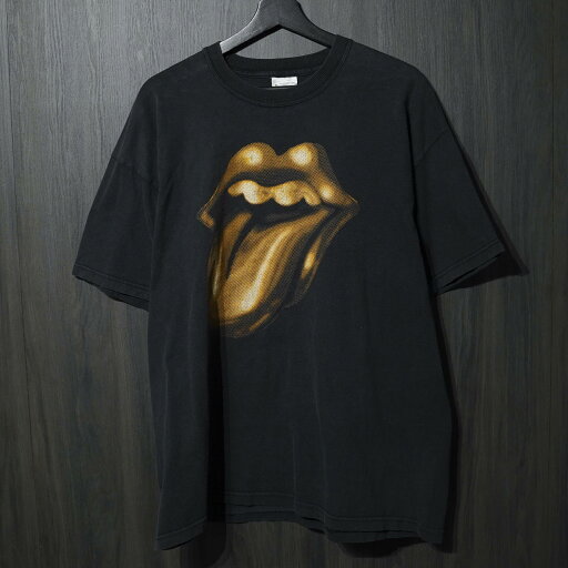 90s VINTAGE TEE Rolling Stones "World Tour 98/99" CutTag XL ローリング・ストーンズ 半袖Tシャツ ブラック 90s VINTAGE TEE Rolling Stones "World Tour 98/99" CutTag XL ローリング・ストーンズ 半袖Tシャツ ブラック