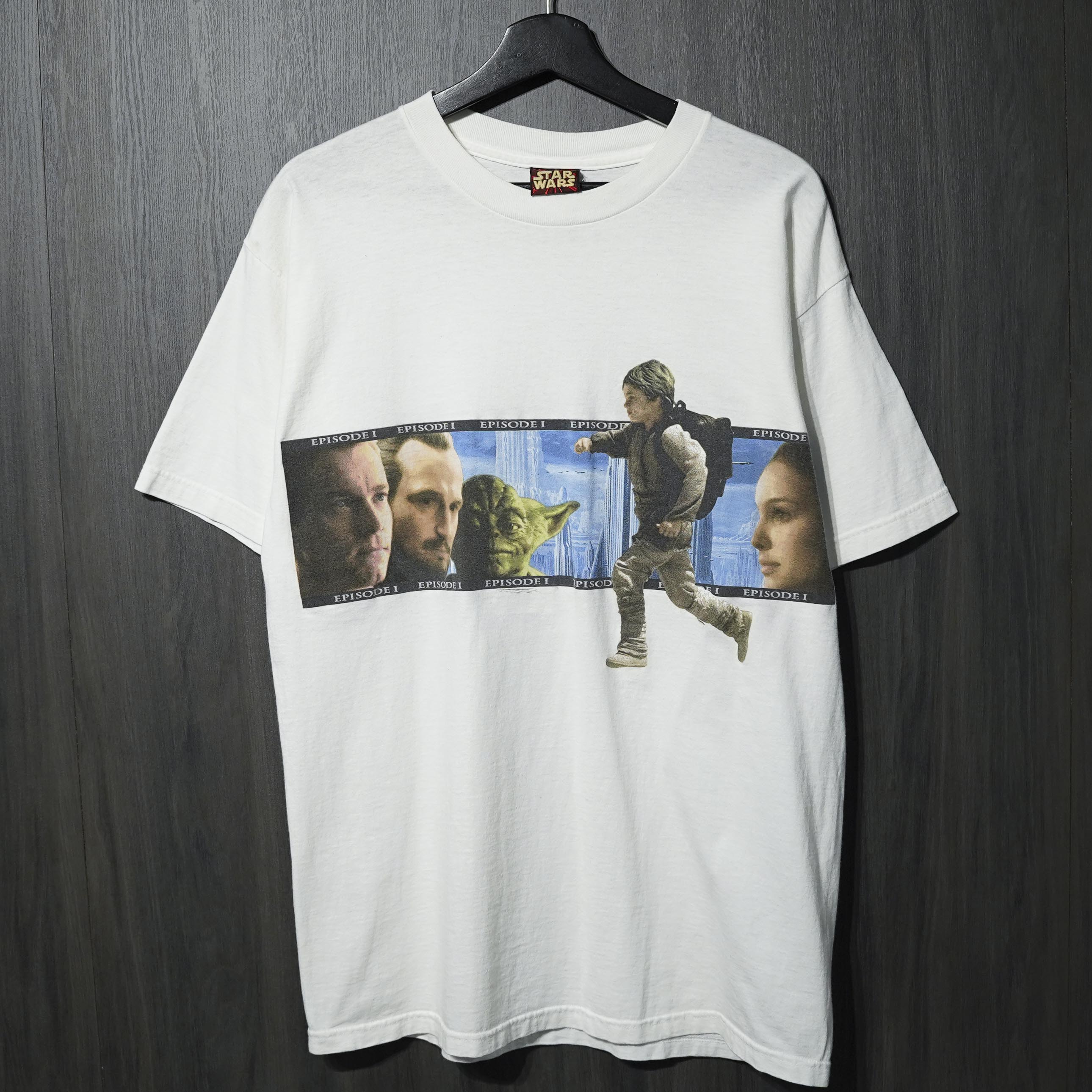 Rakuten - 90s VINTAGE TEE STAR WARS “Episode I “ Star Wars Fits L スターウォーズ 半袖 Tシャツ ホワイト