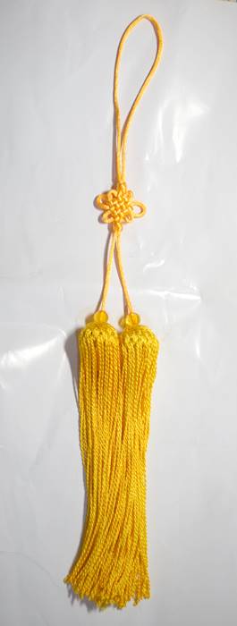 剣穂(けんすい) -太極拳カンフー刀剣用の房飾り50cm(黄色)