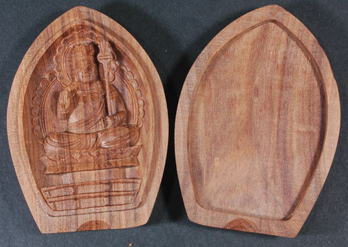 白檀木彫虚空蔵菩薩仏合(専用袋付き)