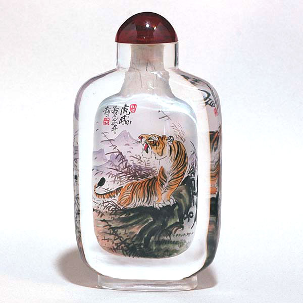 乐天商城 - 【中国工芸】内絵鼻煙壺No9／虎