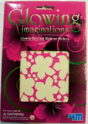 Glow In The Dark Hibiscus Stickers(蓄光ステ