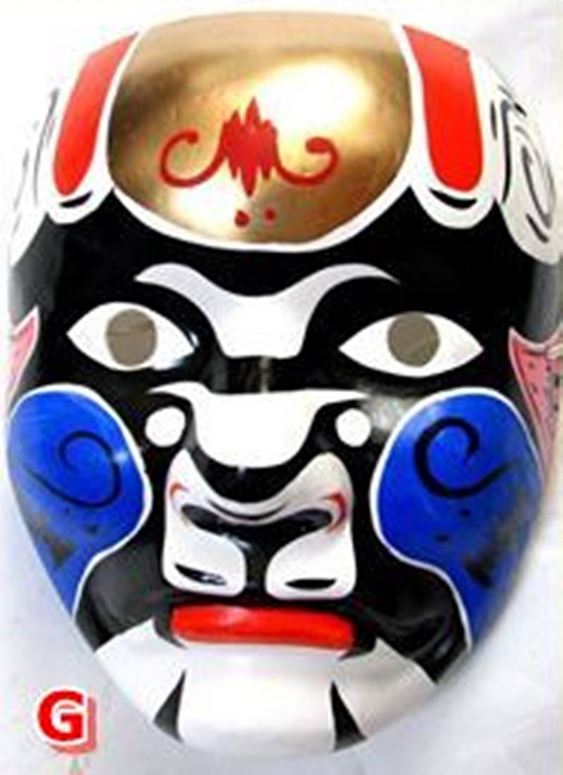 京劇面譜(隈取り面)特大サイズ