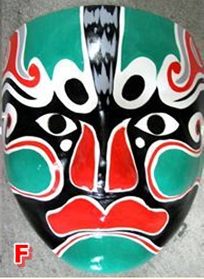 京劇面譜(隈取り面)特大サイズ [2]