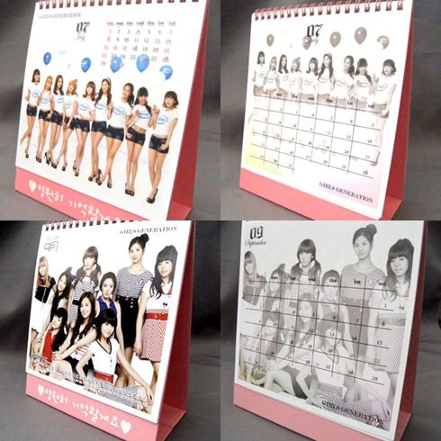 Girls Generation(少女時代) 2012年卓上カレンダー(ピンク)