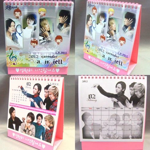 美男（イケメン）ですね A.N.JELL 2012年卓上カレンダー(ピンク)