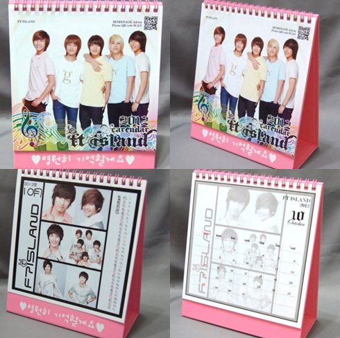 FTIsland 2012年卓上カレンダー(ピンク)