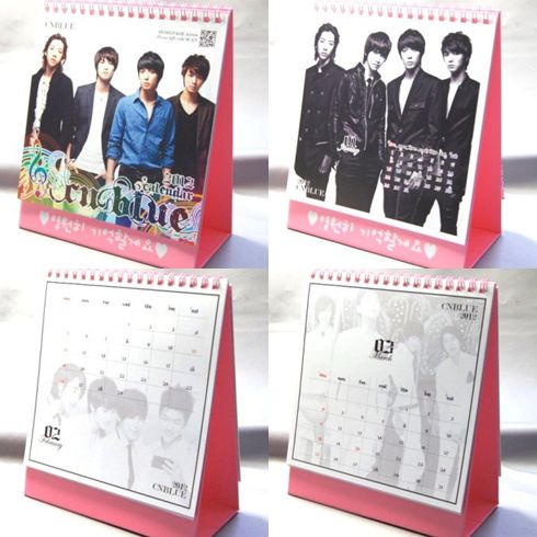 CNBLUE 2012年卓上カレンダー(ピンク)