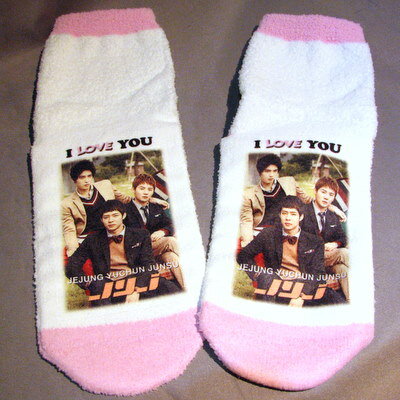 東方神起 JYJ もこもこスニーカーソックス1