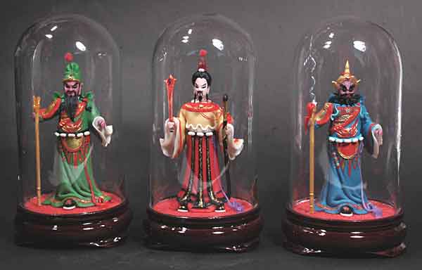 三国志 蜀(蜀漢)三体人形セット(面人） 桃園の誓いセット