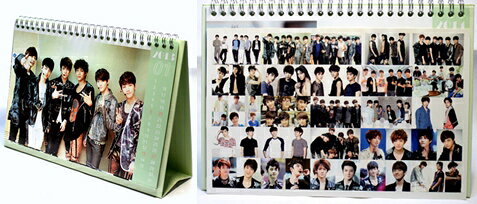 EXO-K(エックソケー) 2013年2014年2年分卓上カレンダー1