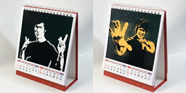 ブルース・リー(李小龍) 2013年卓上カレンダー(中国製)