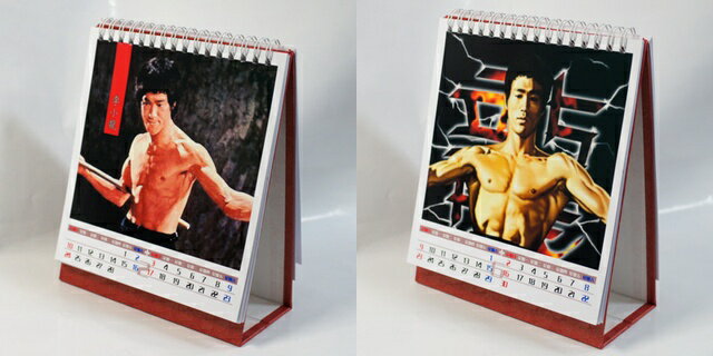 ブルース・リー(李小龍) 2013年卓上カレンダー(中国製)