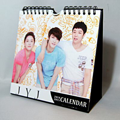 JYJ 2014年・2015年2年分卓上カレンダー(韓国製)