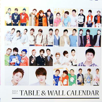 JYJ 2014年・2015年2年分卓上カレンダー(韓国製)