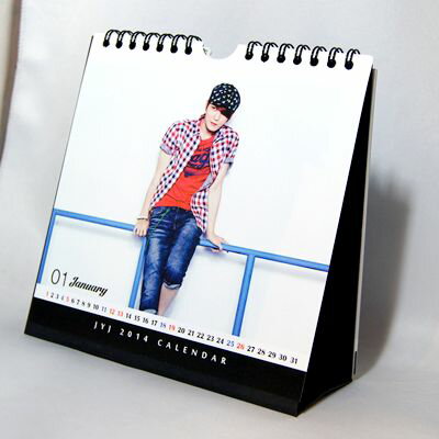 JYJ 2014年・2015年2年分卓上カレンダー(韓国製)