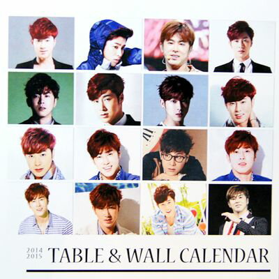 東方神起TVXQ ユノ(YUNHO、U-Know) 2014年・2015年2年分卓上カレンダー(韓国製)