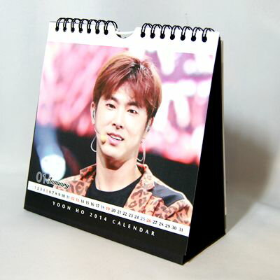 東方神起TVXQ ユノ(YUNHO、U-Know) 2014年・2015年2年分卓上カレンダー(韓国製)