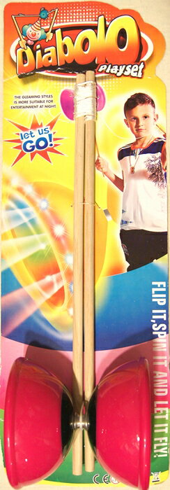 中国独楽こま　ディアボロ　ローズ色