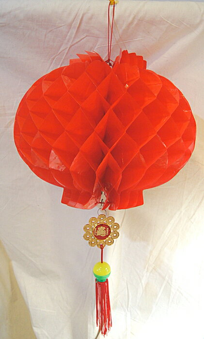 乐天商城 - 吊るしビニールランタン飾り　径40cm　堤灯型
