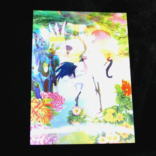 中華・立体3Dポスター「2羽の鶴」