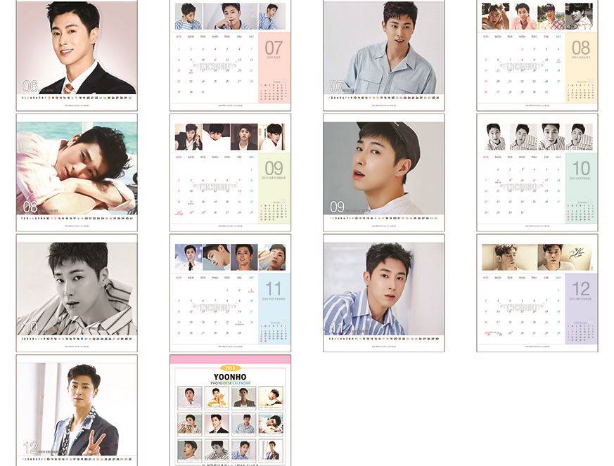 TVXQ! ユンホ　U-KNOW　2018年度 PHOTO　卓上カレンダー 【お取り寄せ品】