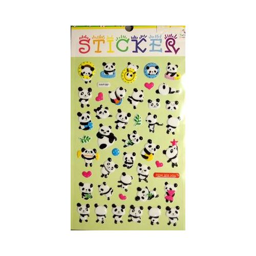 パンダもこもとシール2