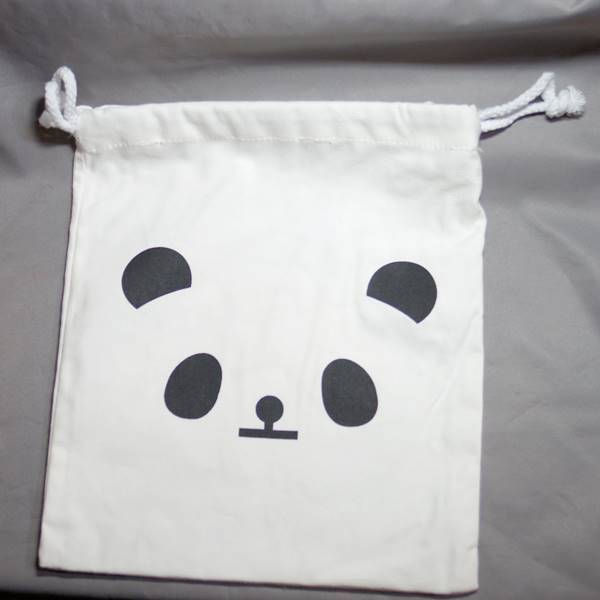 キャンバス パンダ 巾着袋 【PAC003-A】の商品画像