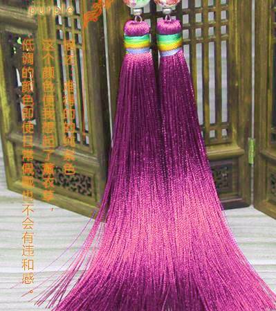 乐天商城 - 吉祥 房飾りピアス 赤紫色（全9色）
