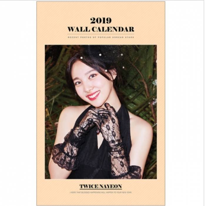 TWICE トゥワイス NAYEON ナヨン 2019年壁掛けカレンダー K-STAR PHOTO WALL CALENDAR 2019