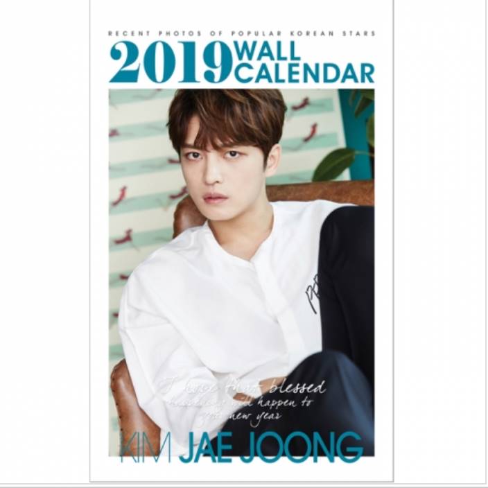 KIM JAE JOONG キムジェジュン 2019年壁掛けカレンダー K-STAR PHOTO WALL CALENDAR 2019