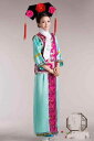 中華古装 清朝王妃皇女服 チャイナドレス 髪飾り付き 3サイズ Dタイプ