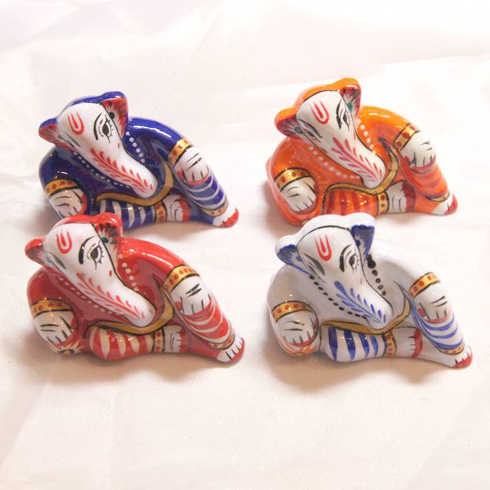 アルミ合金製 メタル 福耳ガネーシャ 大A