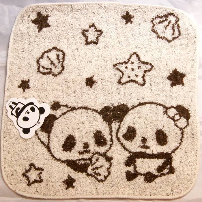 パンダ ジャガード ハンカチタオル 【TL-H89-6A】