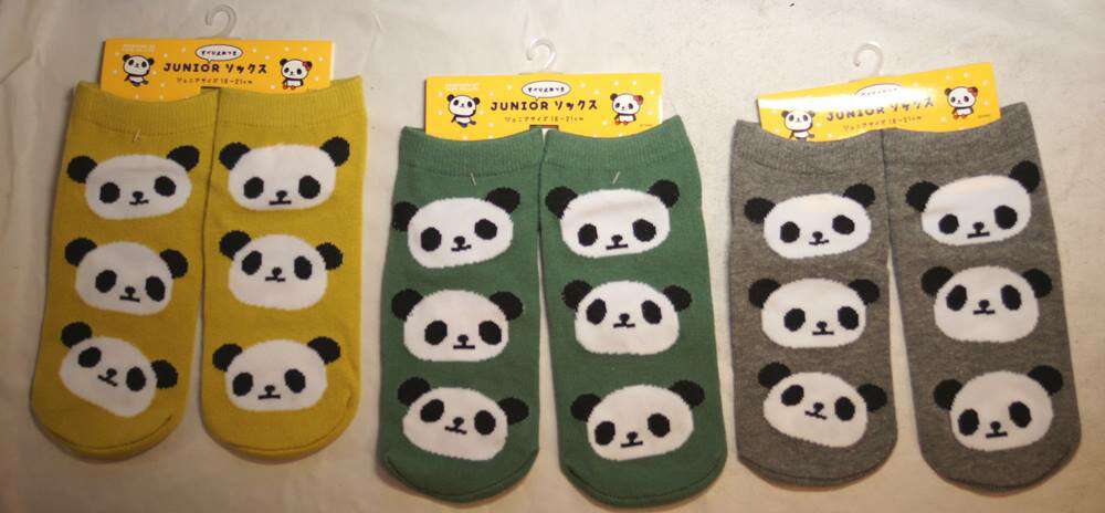 ころころ パンダ ジュニア ソックス TJJ006-GR