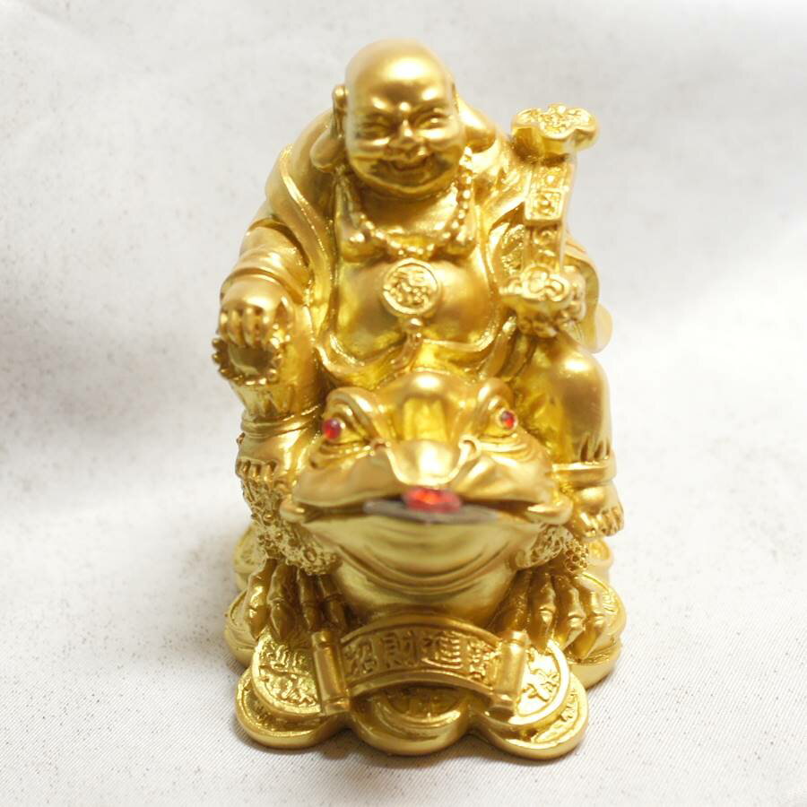 乐天商城 - 金布袋 騎乗銭蛙 置物 2401015