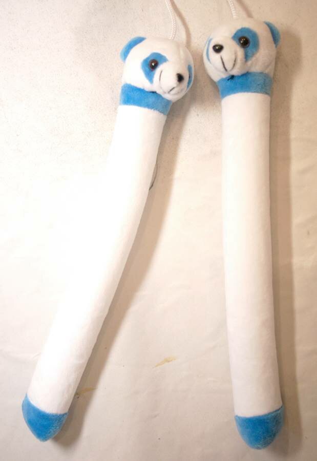 パンダ　ソフトヌンチャク　白青【ソフト素材製玩具】