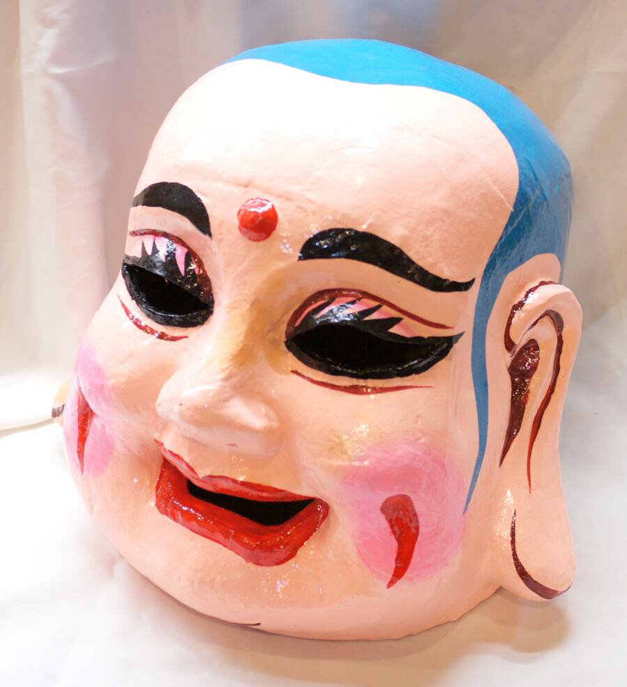 横浜中華街名物・坊主 和尚 かぶり面