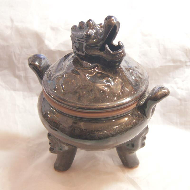 Buddhist Altar Ritual Articles - 素焼き 龍 香炉