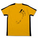 BRUCE LEE CLUB公認 ブルース リー（李小龍） イエロー トラックスーツ型Tシャツ（ライセンス商品）足跡付き 限定品