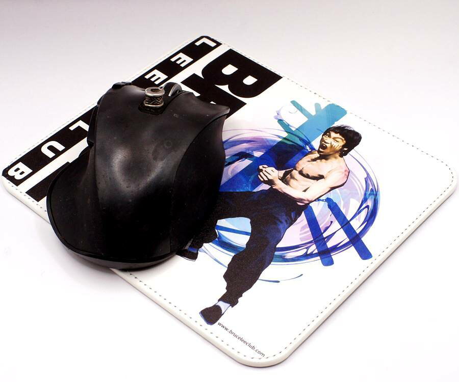 BRUCE LEE CLUB公認　ブルースーリー 李小龍 燃えよドラゴン マウスパッド ブルー（ライセンス商品）