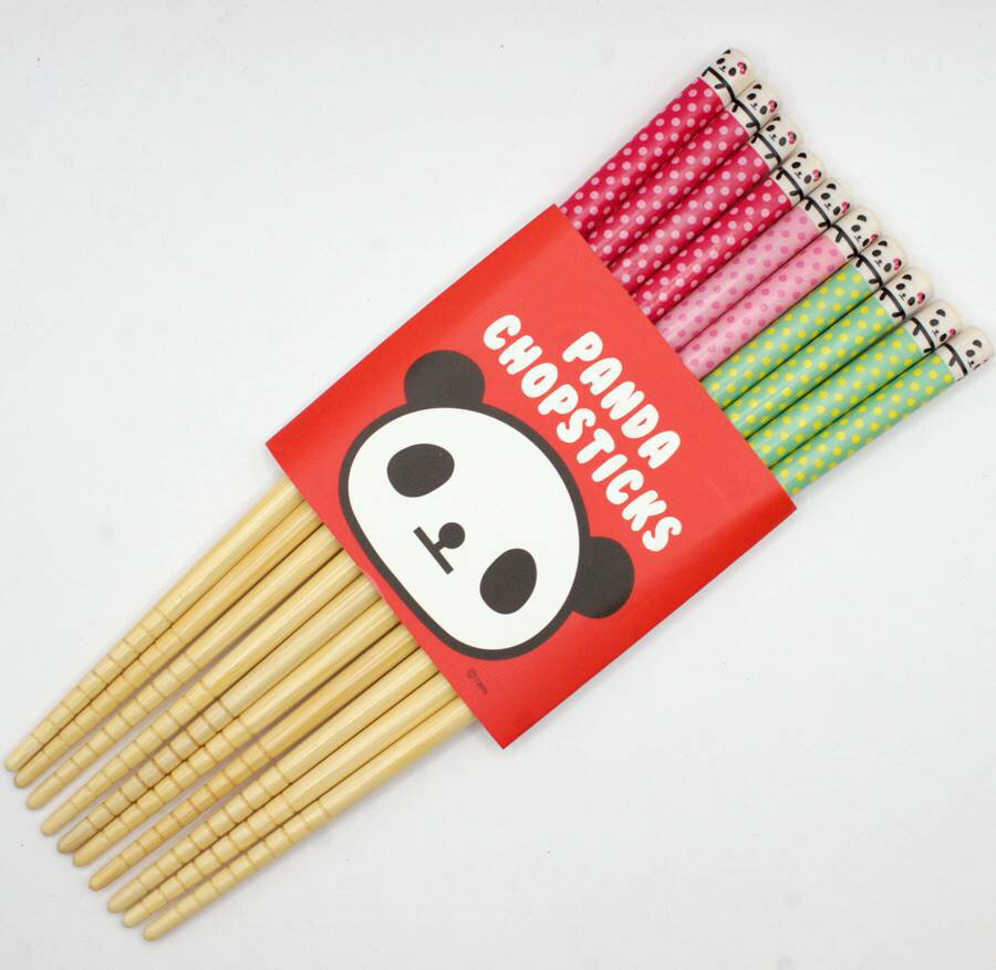 パンダプリント竹箸5膳セット